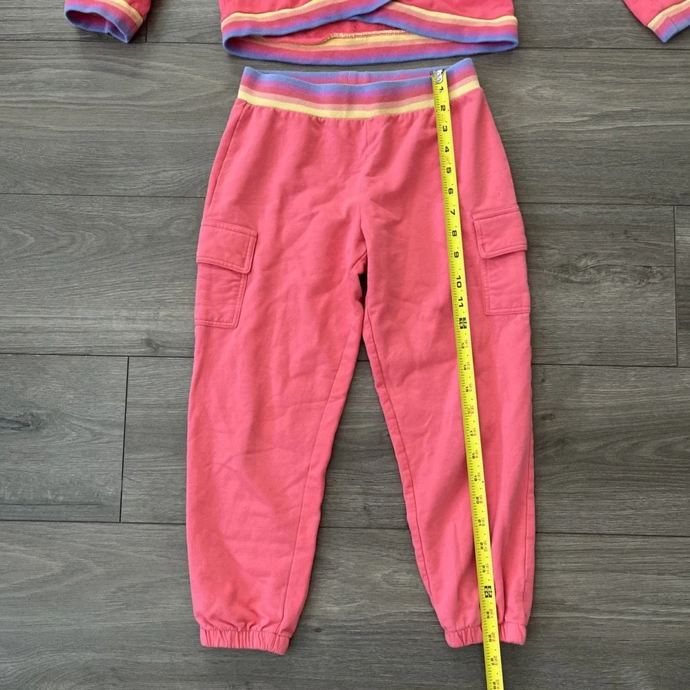 Tommy Bahama Girls L 10/12 Sweatsuit Pink Pants & Hoodie